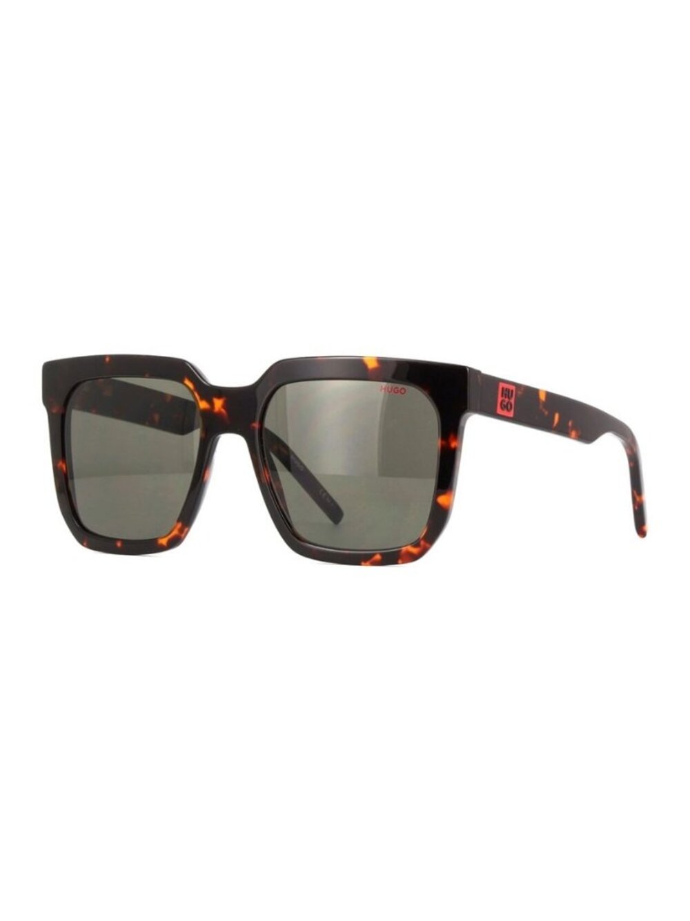New Authentic Hugo Boss Unisex Dark Havana with Detachable Black Strap Squa